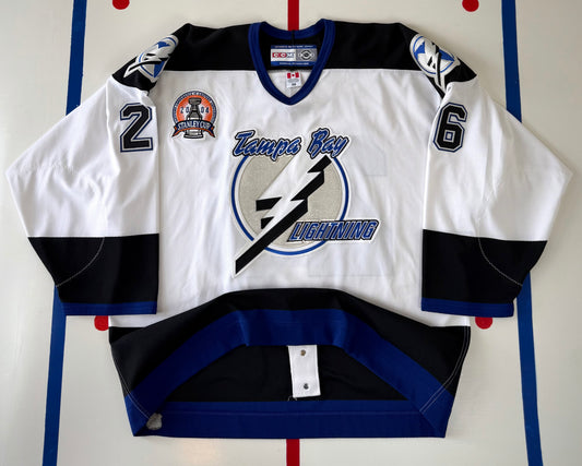 Tampa Bay Lightning Martin St. Louis 2004 Stanley Cup Finals NHL Hockey Jersey (56/XXL)