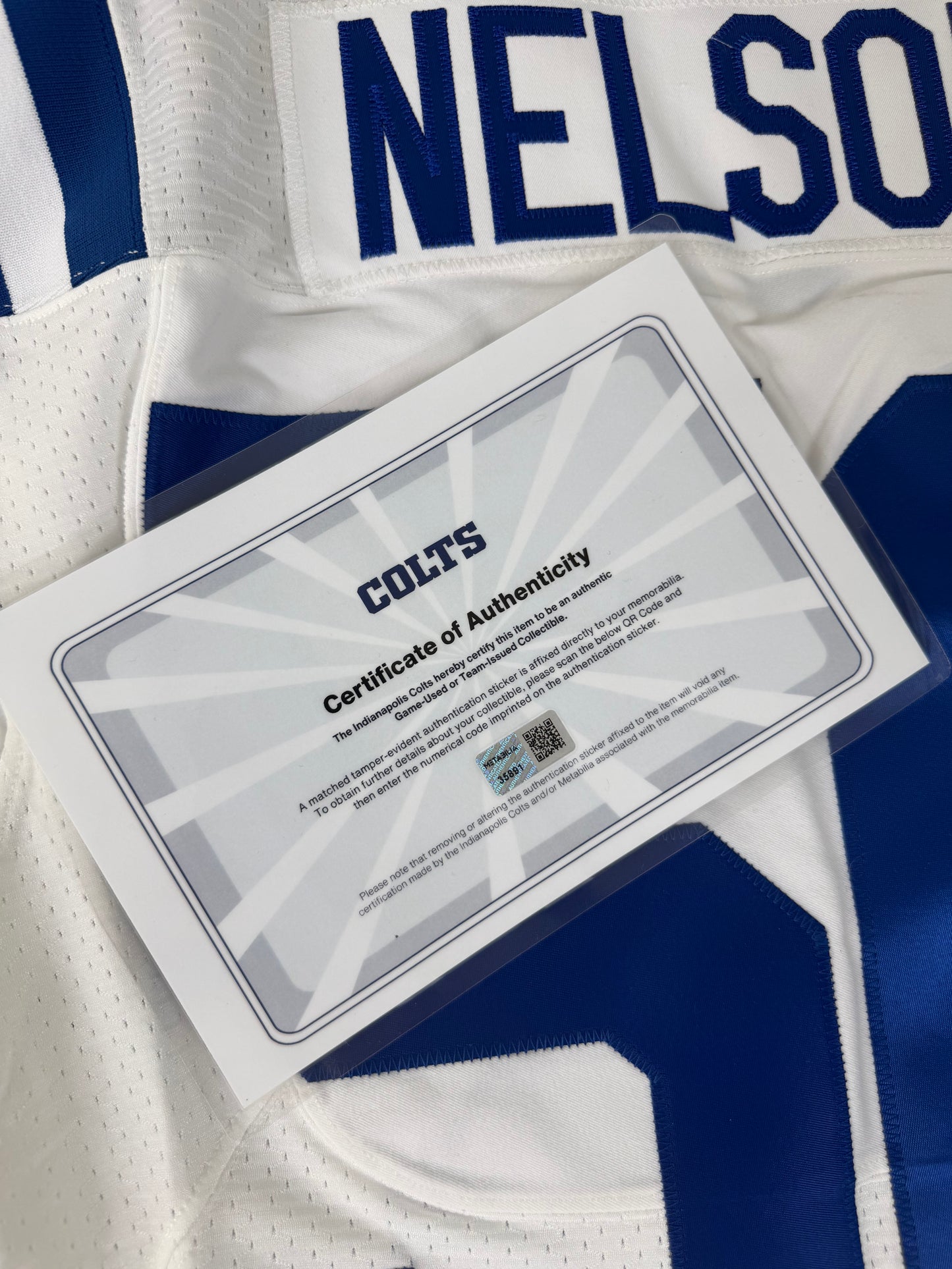 Indianapolis Colts Quenton Nelson 2018 NFL Football Jersey (44/Large)
