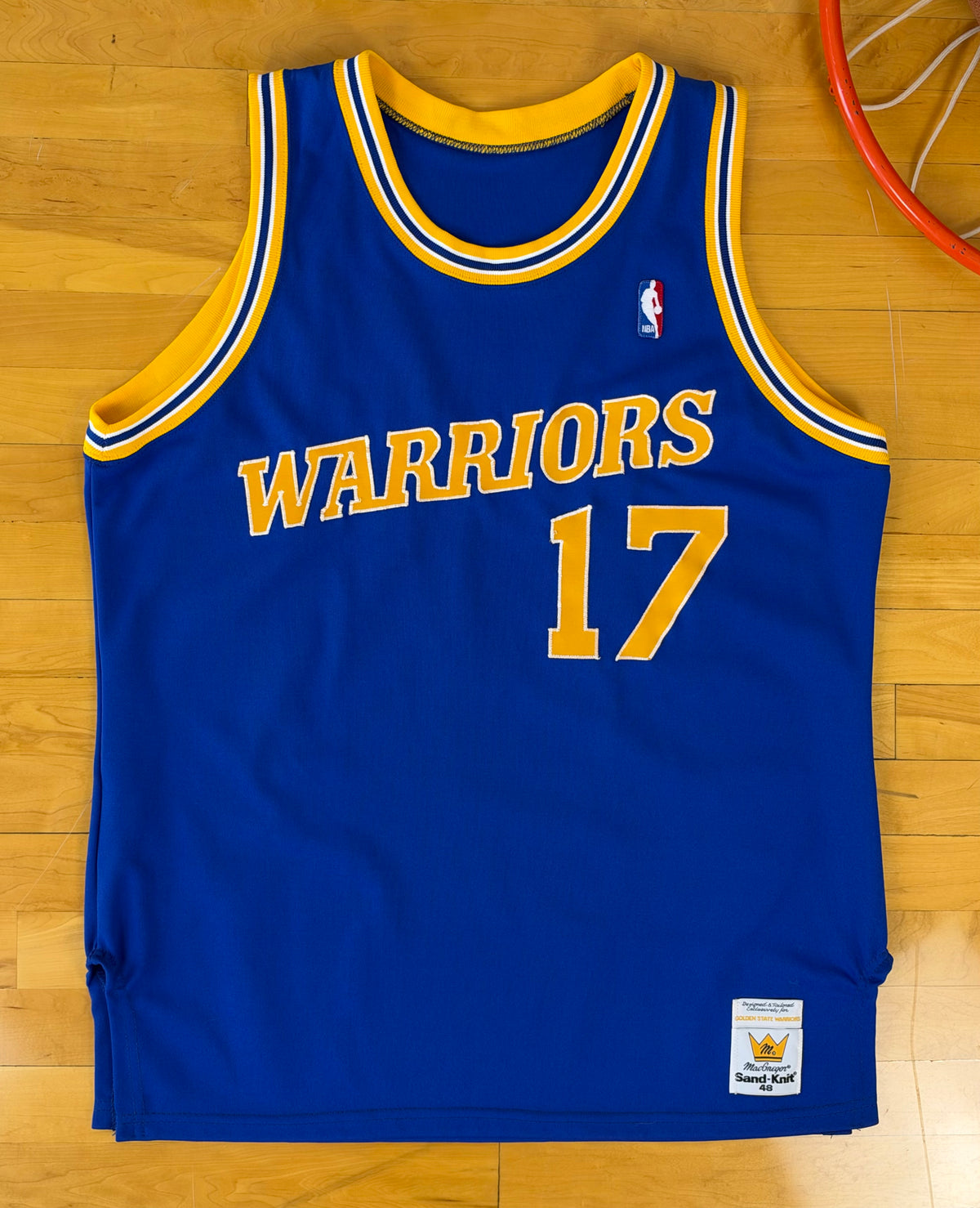 Golden State Warriors Chris Mullin 1988-1990 NBA Basketball Jersey (48/XL)