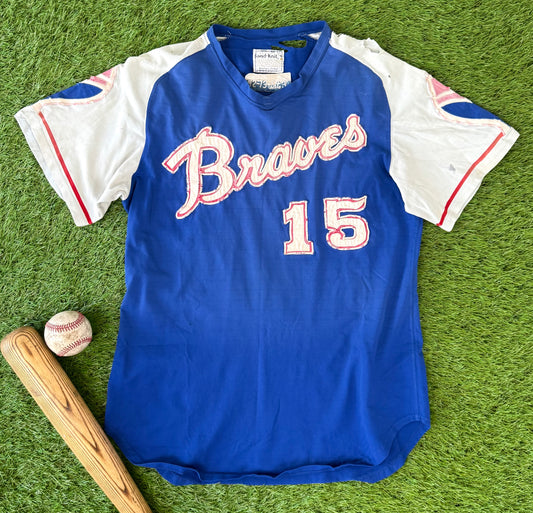 Atlanta Braves Johnny Oates 1973 Game Worn MLB Baseball Jersey (42/Large)