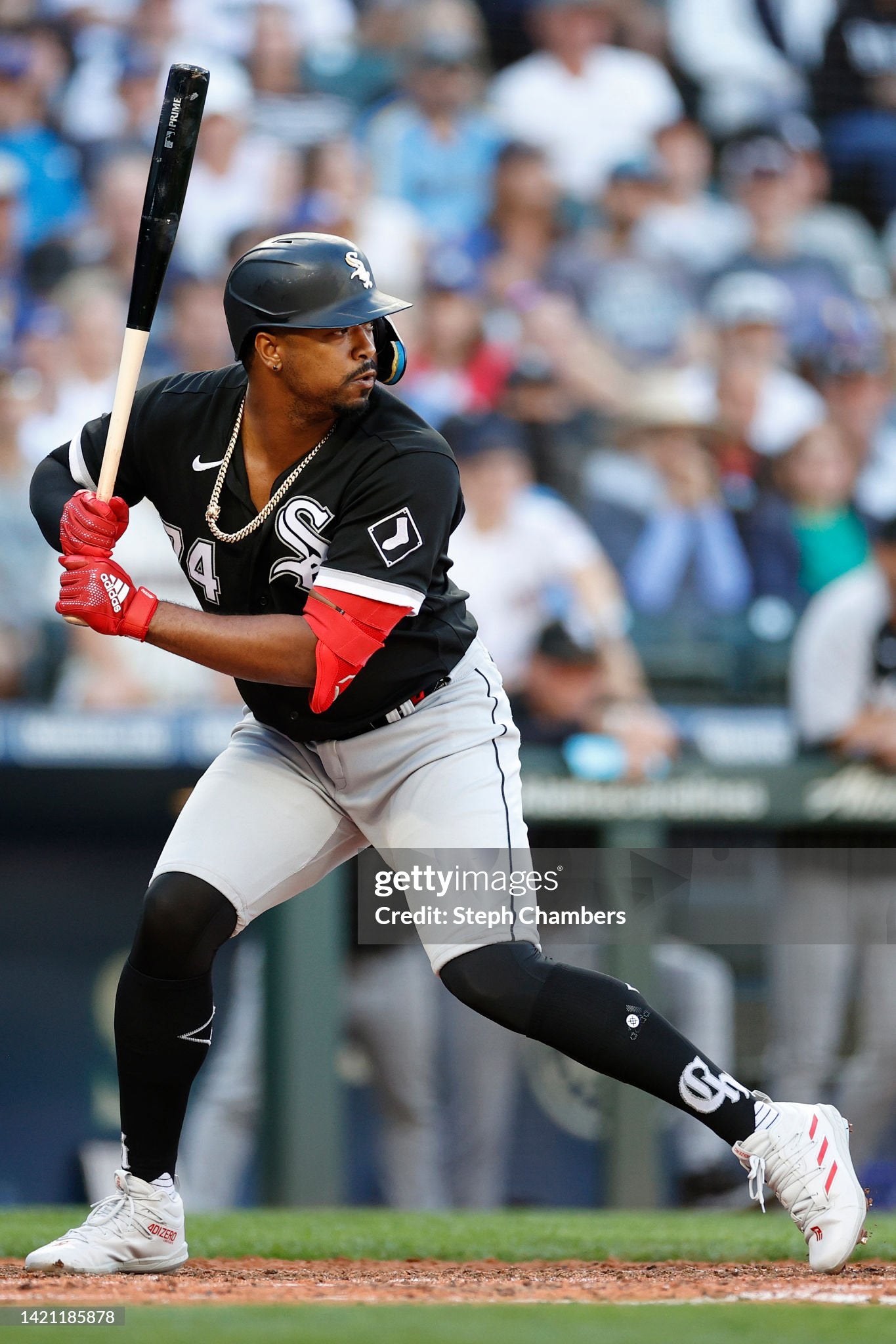 Chicago White Sox Eloy Jiménez 2022 Game Used Signed Batting Glove