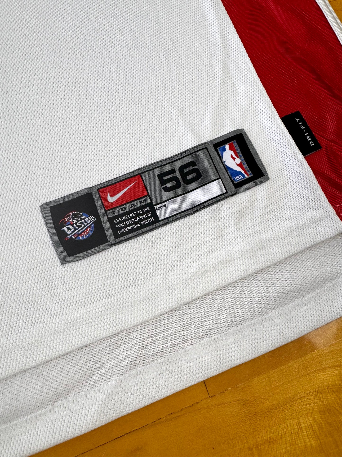 Detroit Pistons 2001-2002 Jerry Stackhouse NBA Basketball Jersey (56/XXXL)