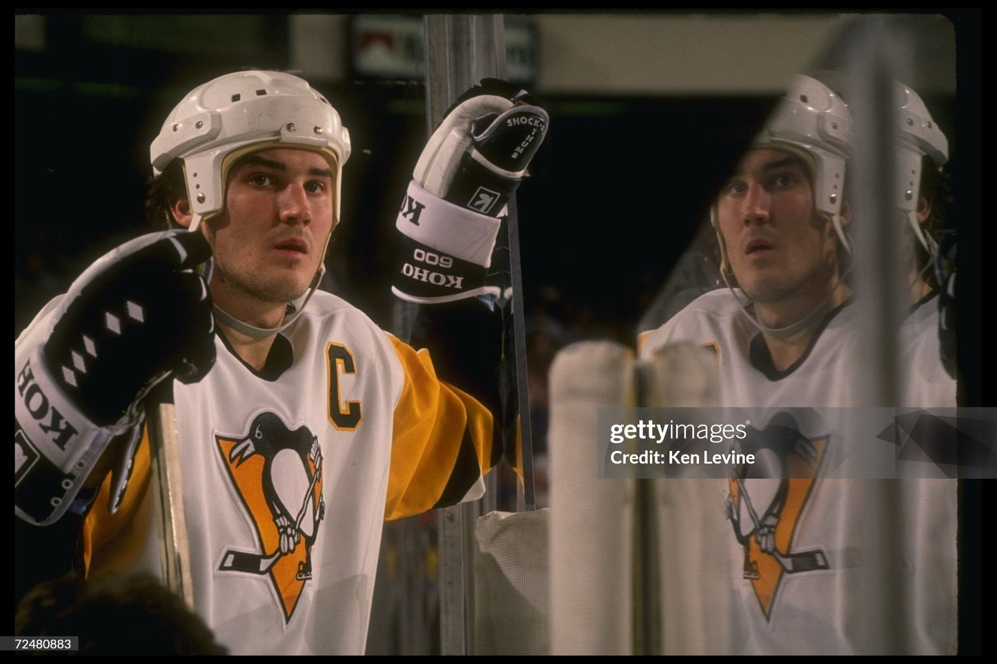 Pittsburgh Penguins Mario Lemieux 1989-1990 “Gold Toe” NHL Hockey Jersey (48/Large)