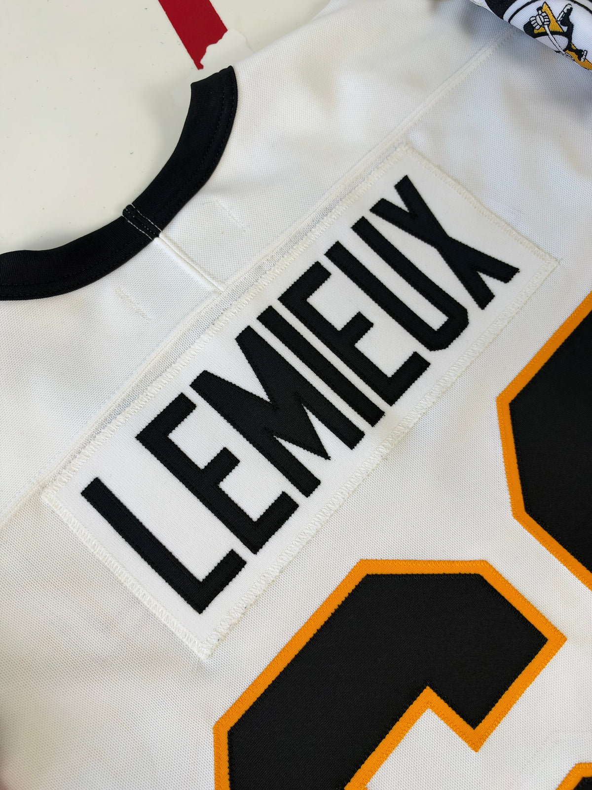 Pittsburgh Penguins Mario Lemieux 1992 Stanley Cup Finals NHL Hockey Jersey (48/Large)