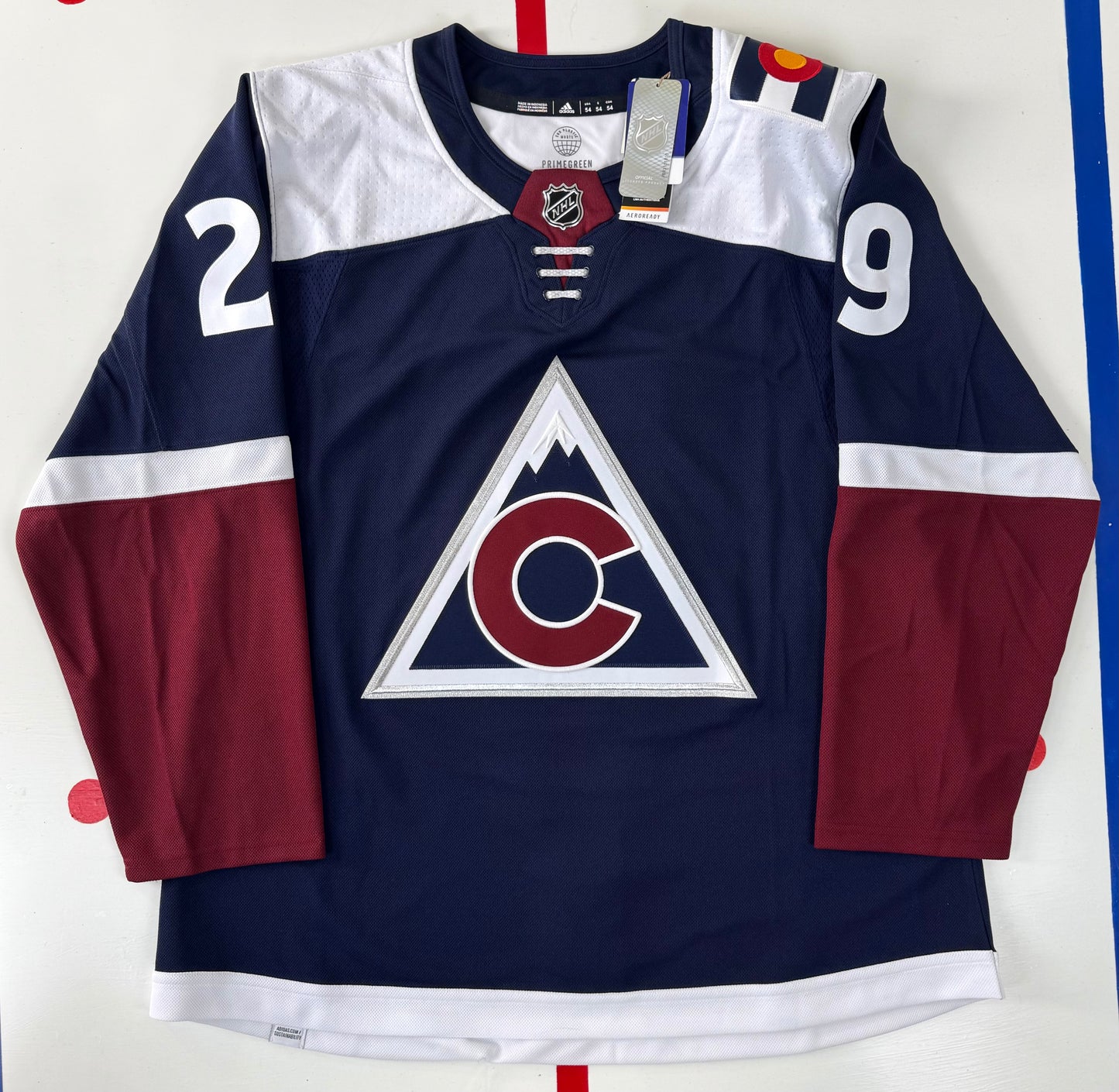 Colorado Avalanche 2022-2024 Nathan MacKinnon Alternate NHL Hockey Jersey (54/XL)
