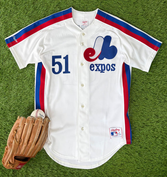 Montreal Expos Randy Johnson 1988-1989 MLB Baseball Jersey (44/Large)