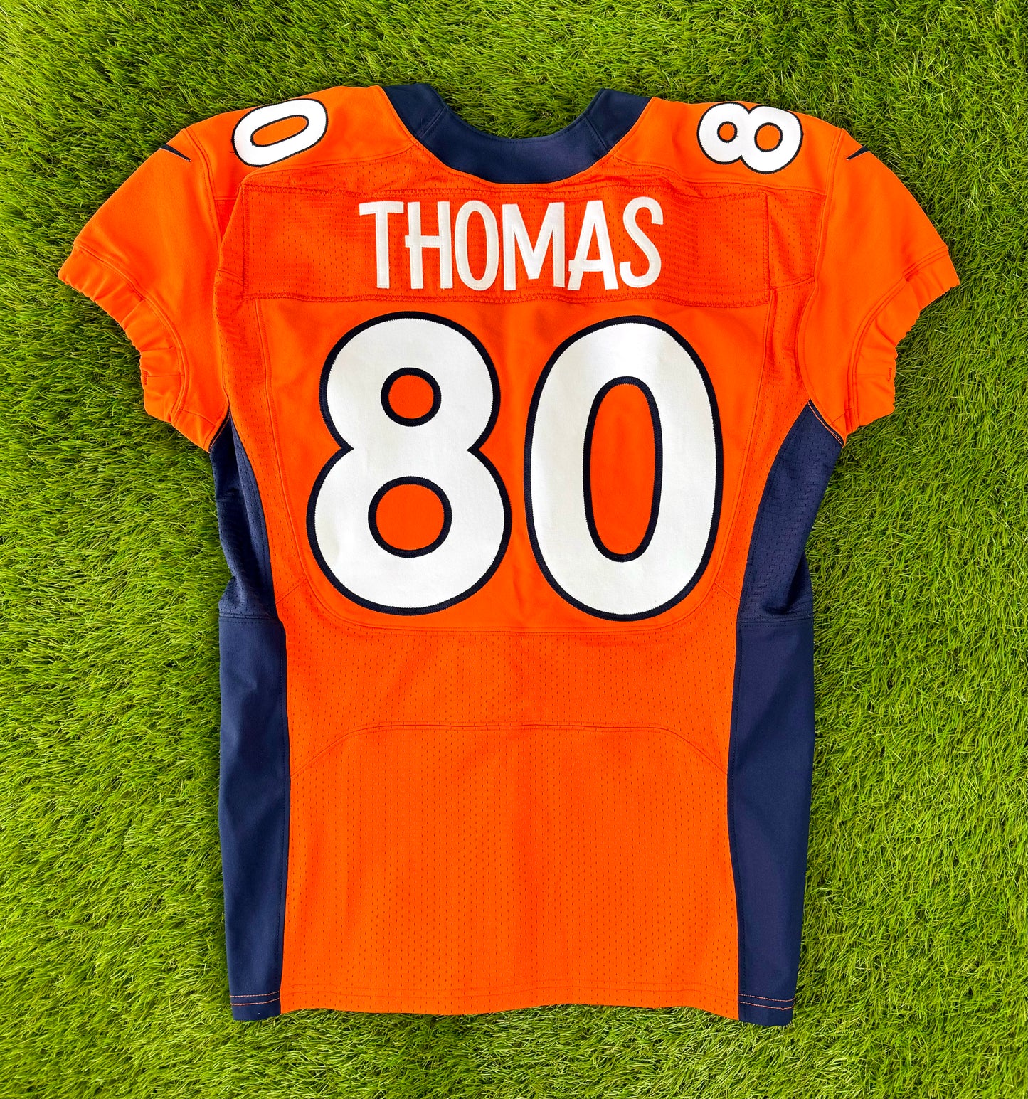 Denver Broncos Julius Thomas 2014 Game Worn NFL Football Jersey 44 La Grail Snipes