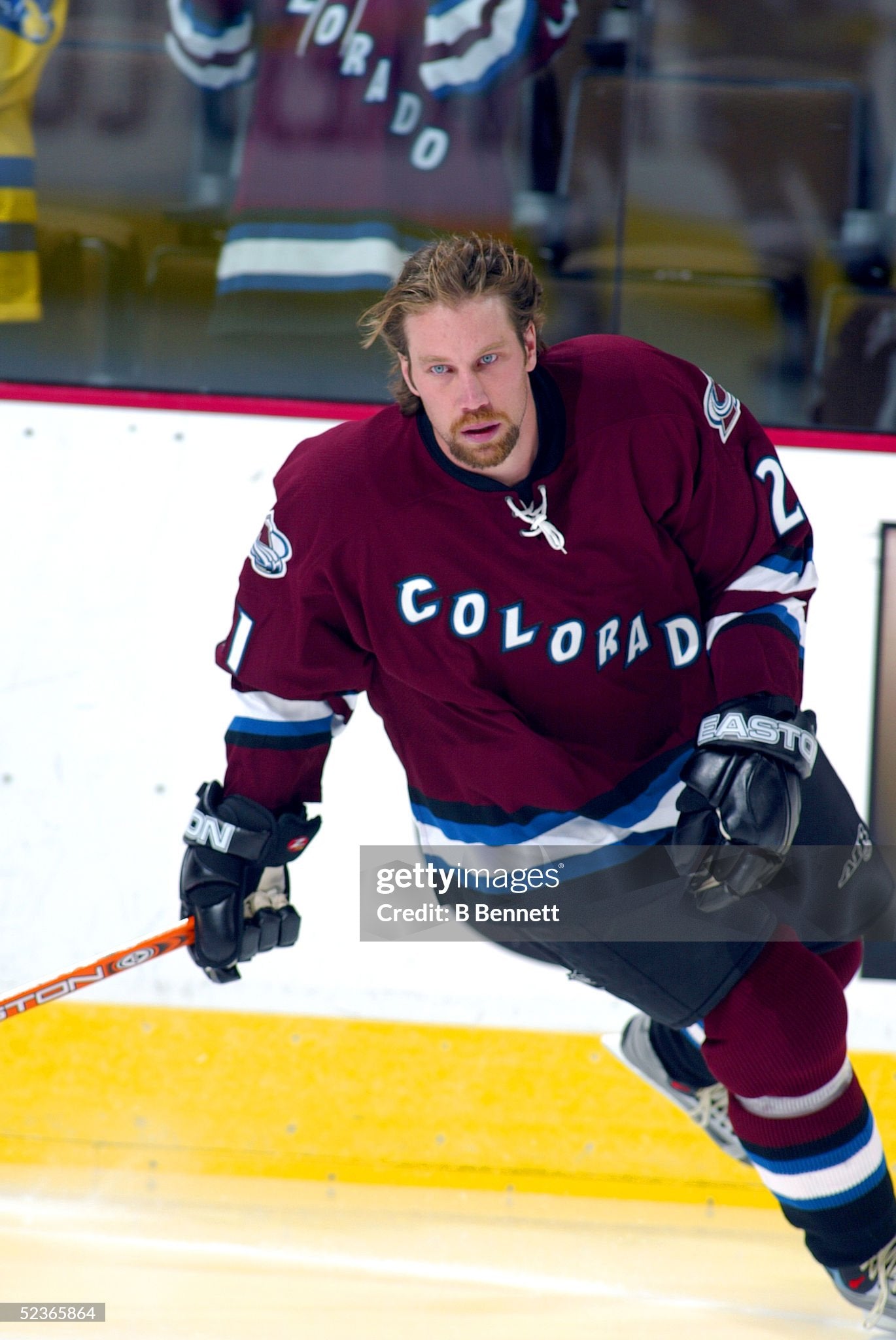 Colorado Avalanche 2001-2004 Peter Forsberg Alternate NHL Hockey Jersey (XL)