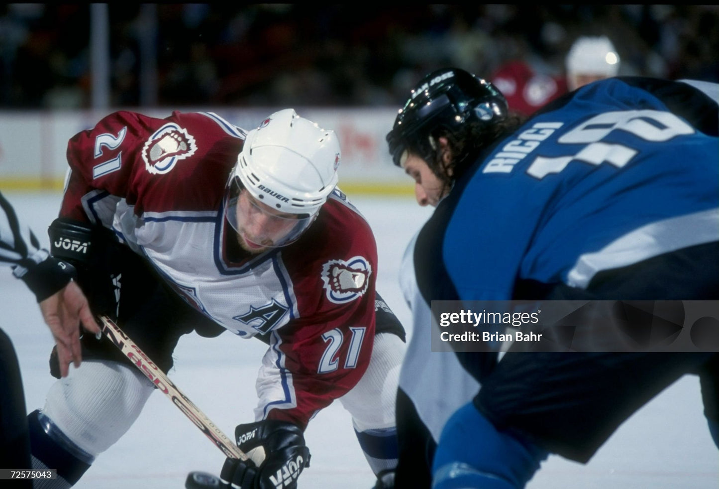 Colorado Avalanche 1997-1999 Peter Forsberg NHL Hockey Jersey (Large)