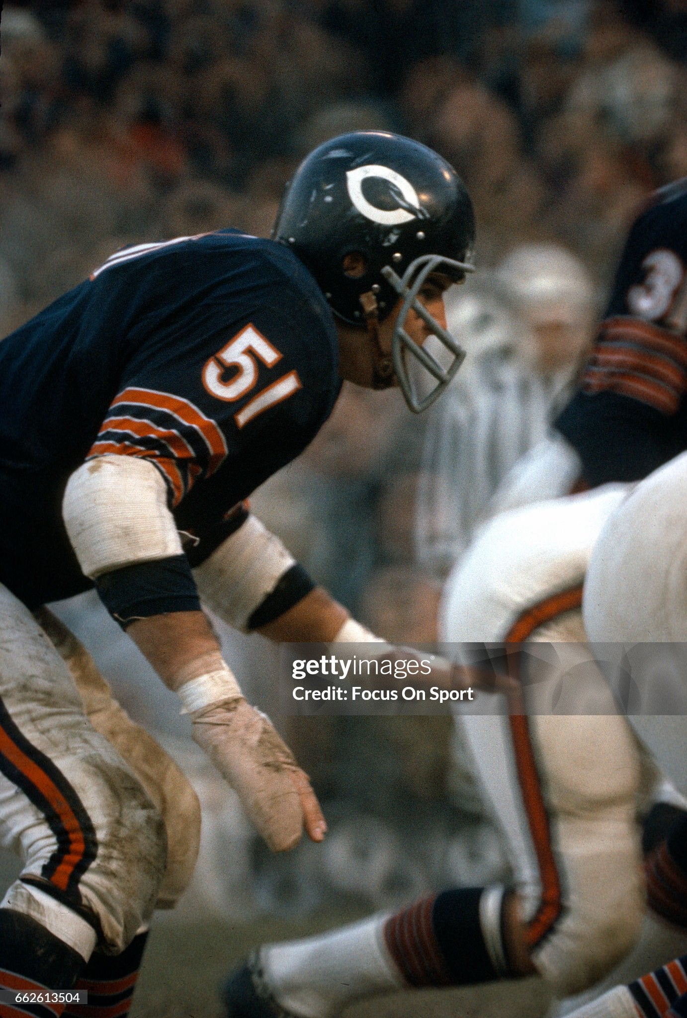 Chicago Bears Dick Butkus 1965 Full Size NFL Football Helmet (7 1/8 - 7 1/4)