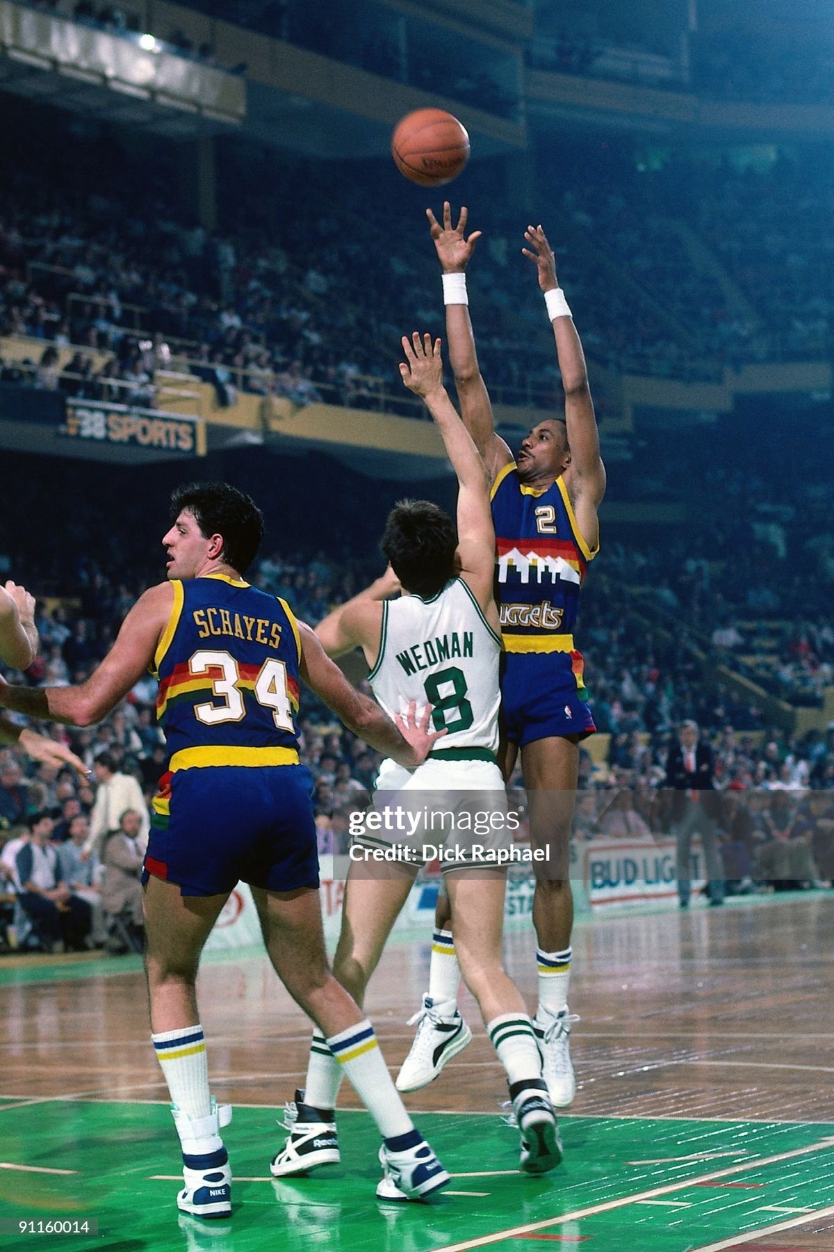 Denver Nuggets Alex English 1985-1986 NBA Basketball Jersey (40/Medium)