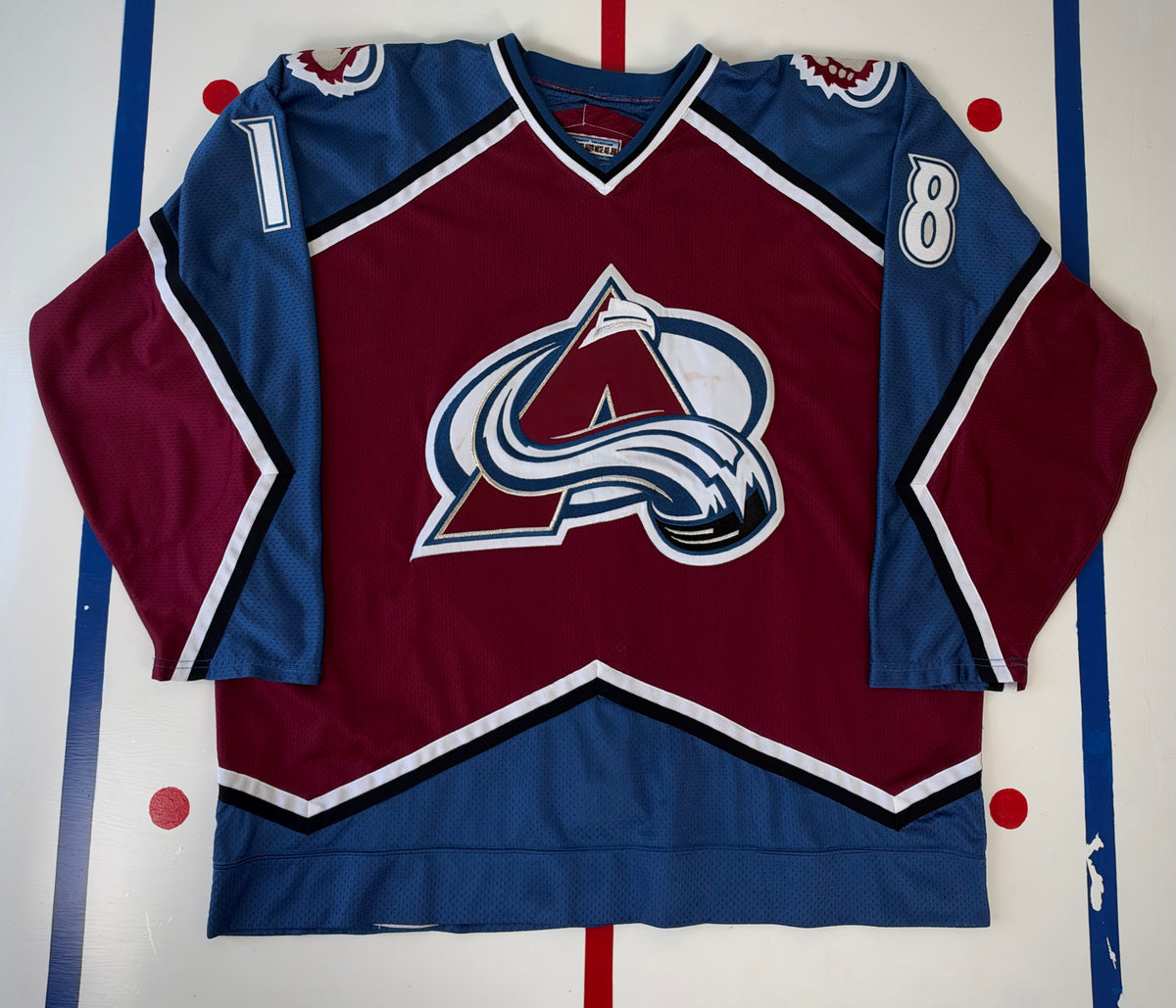 Colorado Avalanche 1996-1997 Adam Deadmarsh Game Worn NHL Hockey Jersey (56/XXL)