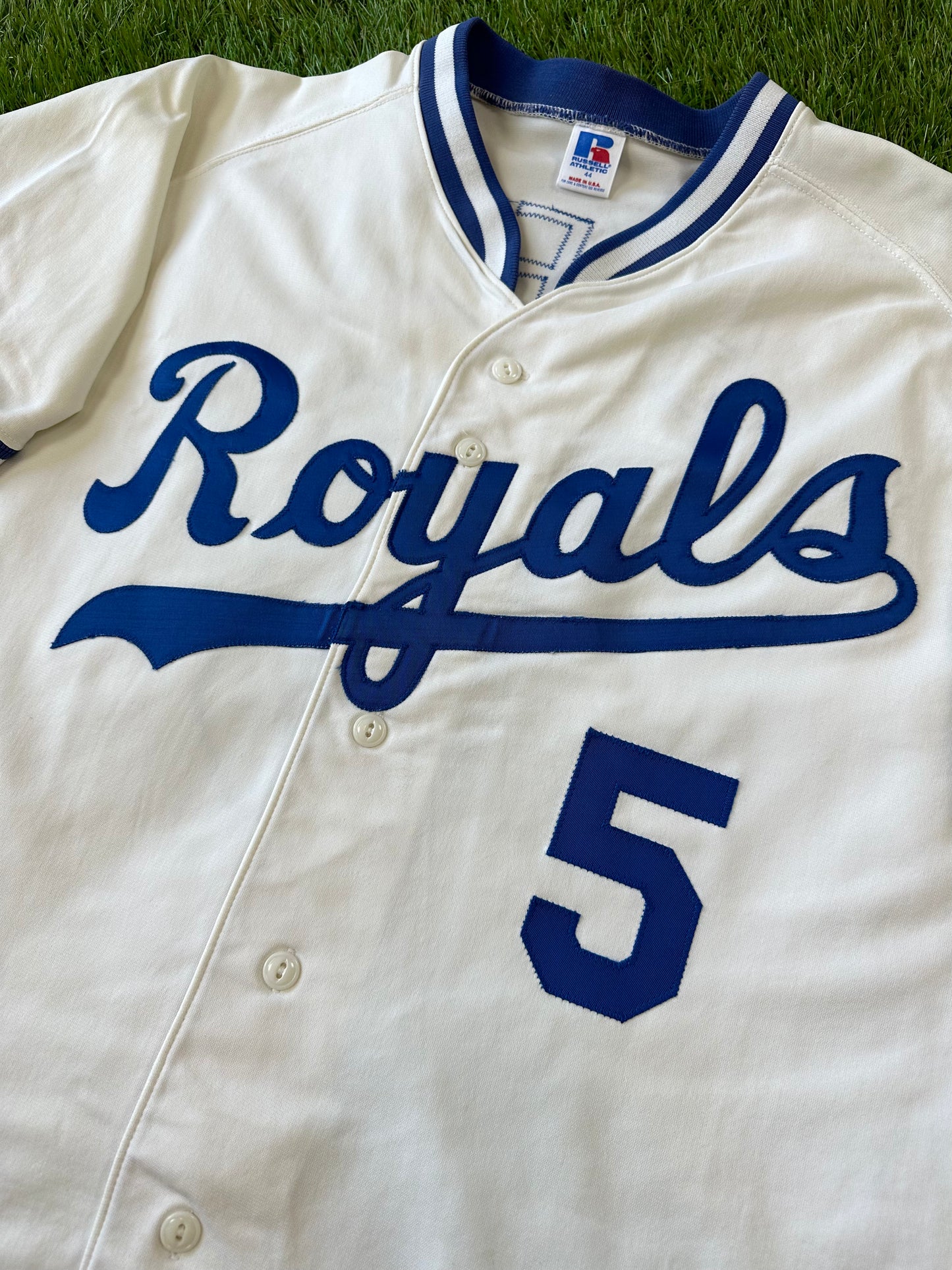Kansas City Royals 1992 George Brett MLB Baseball Jersey (44/Large)