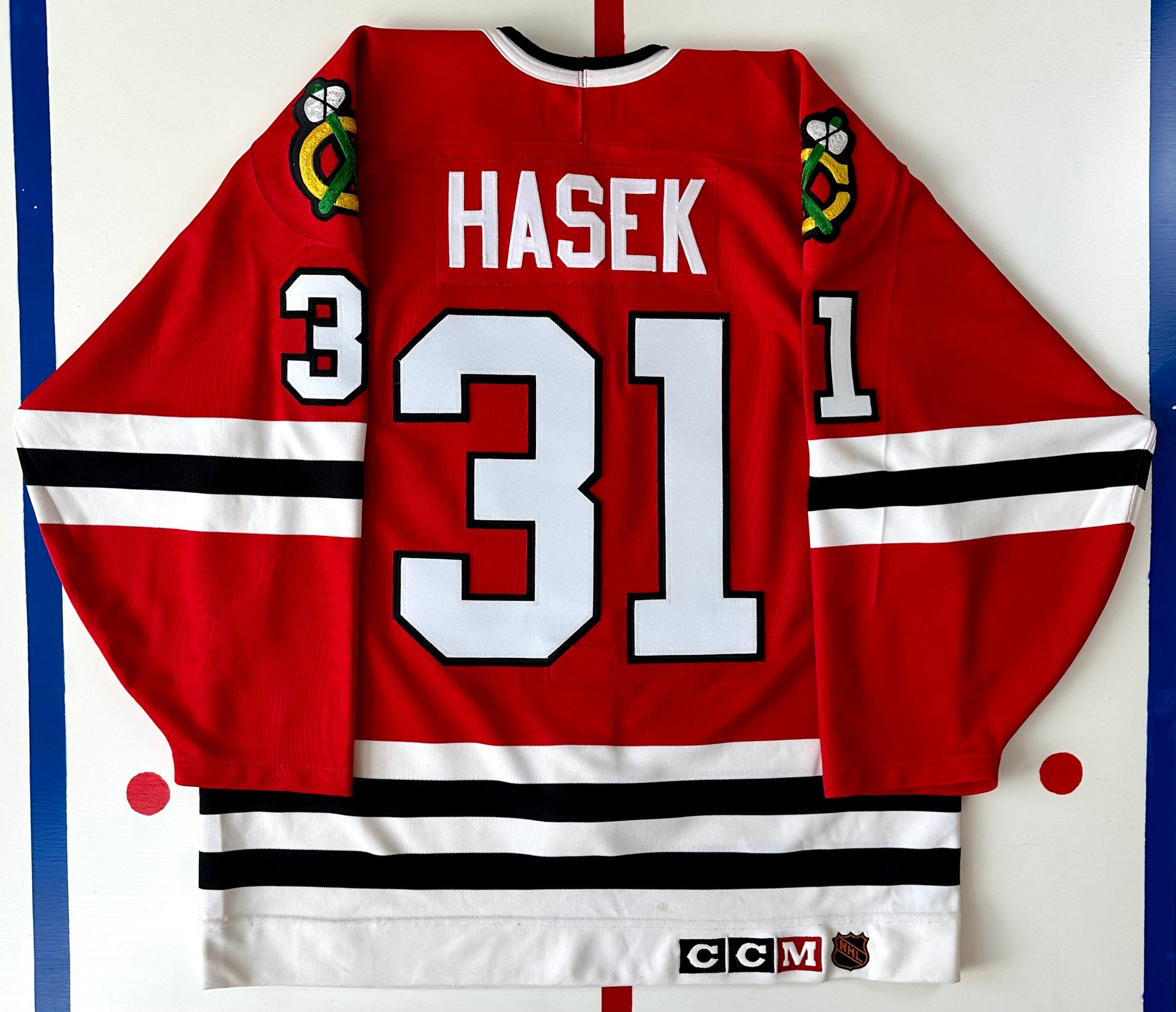 Chicago Blackhawks 1991-1992 Dominik Hasek NHL Hockey Jersey (44/Medium)