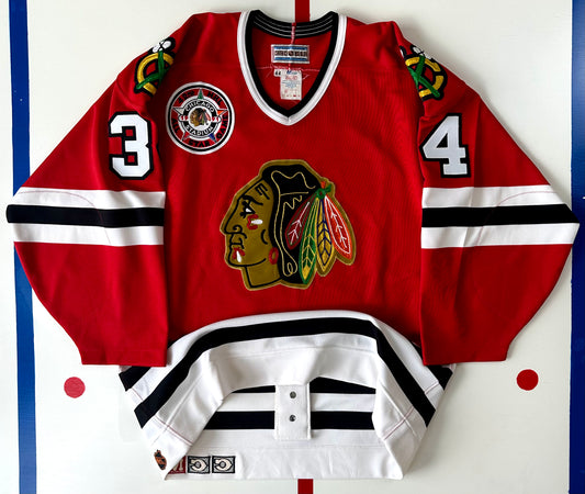 Chicago Blackhawks 1990-1991 Dominik Hasek NHL Hockey Jersey (44/Medium)