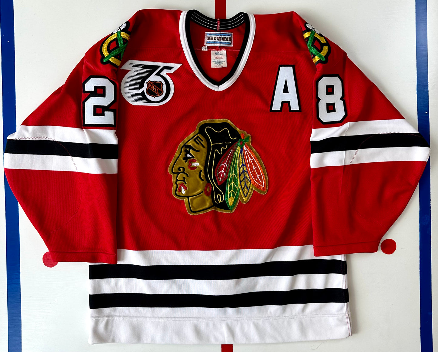 Chicago Blackhawks 1991-1992 Steve Larmer NHL Hockey Jersey (44/Medium)
