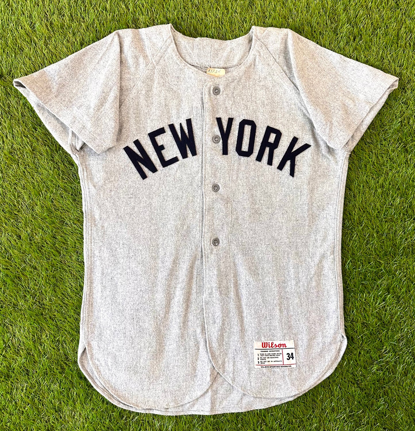 New York Yankees Mickey Mantle 1955-1960 MLB Baseball Jersey (34/Medium)