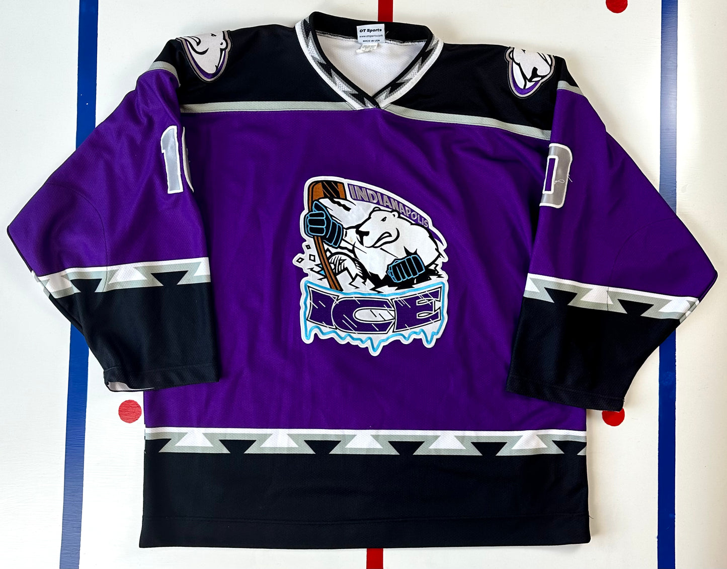 Indianapolis Ice 2000-2001 Lubos Krajcovic Game Worn Alternate CHL Hockey Jersey (XXL)
