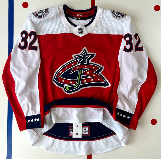Columbus Blue Jackets Jake Christiansen 2021 Reverse Retro 1.0 NHL Hockey Jersey (56/XXL)