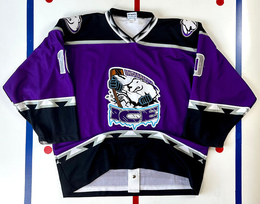 Indianapolis Ice 2000-2001 Lubos Krajcovic Game Worn Alternate CHL Hockey Jersey (XXL)