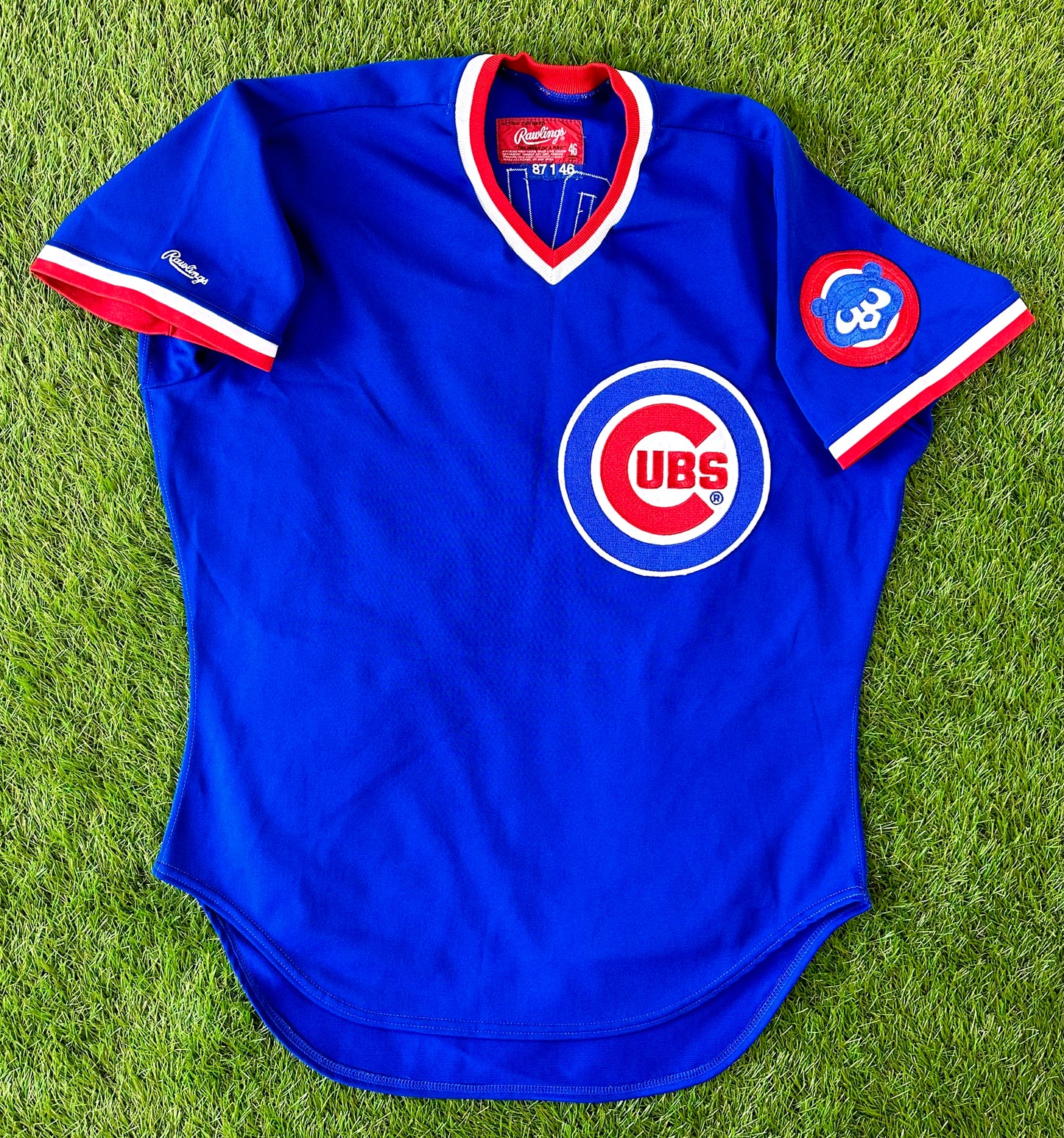 Chicago Cubs Dick Pole 1988 Game Worn MLB Baseball Jersey 46 Large Grail Snipes