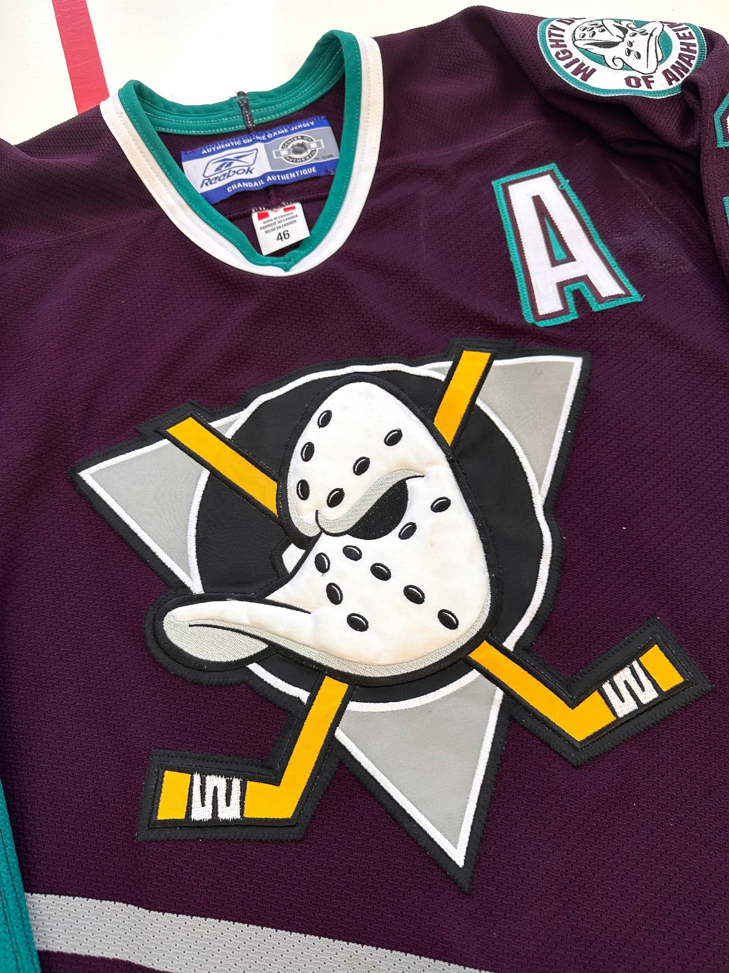 Anaheim Mighty Ducks 2005-2006 Teemu Selanne NHL Hockey Jersey (46/Medium)