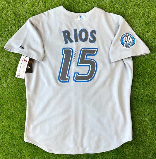 2006 Alex Rios Toronto Blue Jays Majestic Authentic MLB Jersey