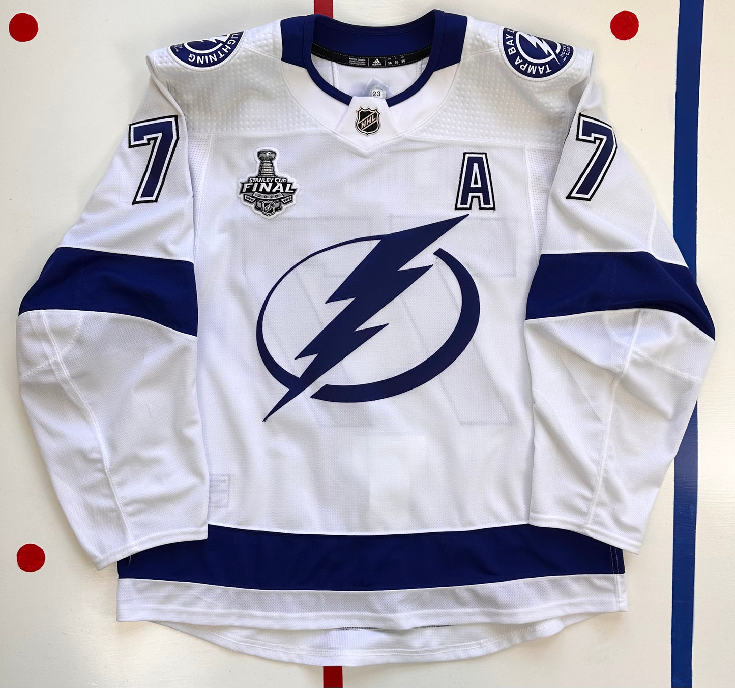 Tampa Bay Lightning Victor Hedman 2020 Stanley Cup Finals NHL Hockey Jersey (56/XXL)