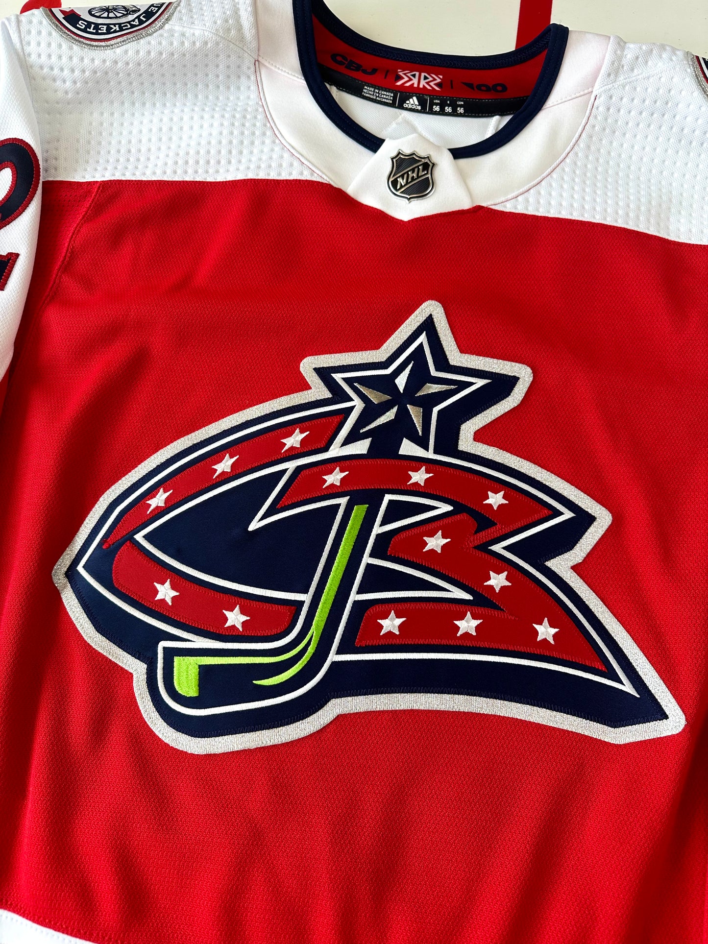 Columbus Blue Jackets Jake Christiansen 2021 Reverse Retro 1.0 NHL Hockey Jersey (56/XXL)
