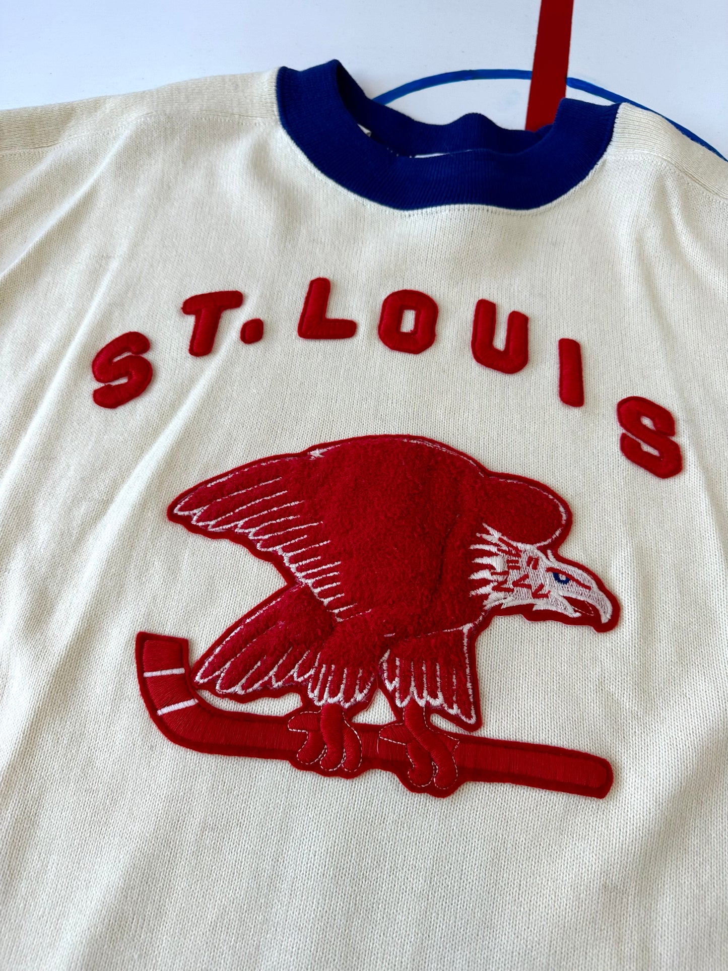 Vintage St. Louis Eagles NHL Hockey CCM Heritage Wool Jersey Sweater XL