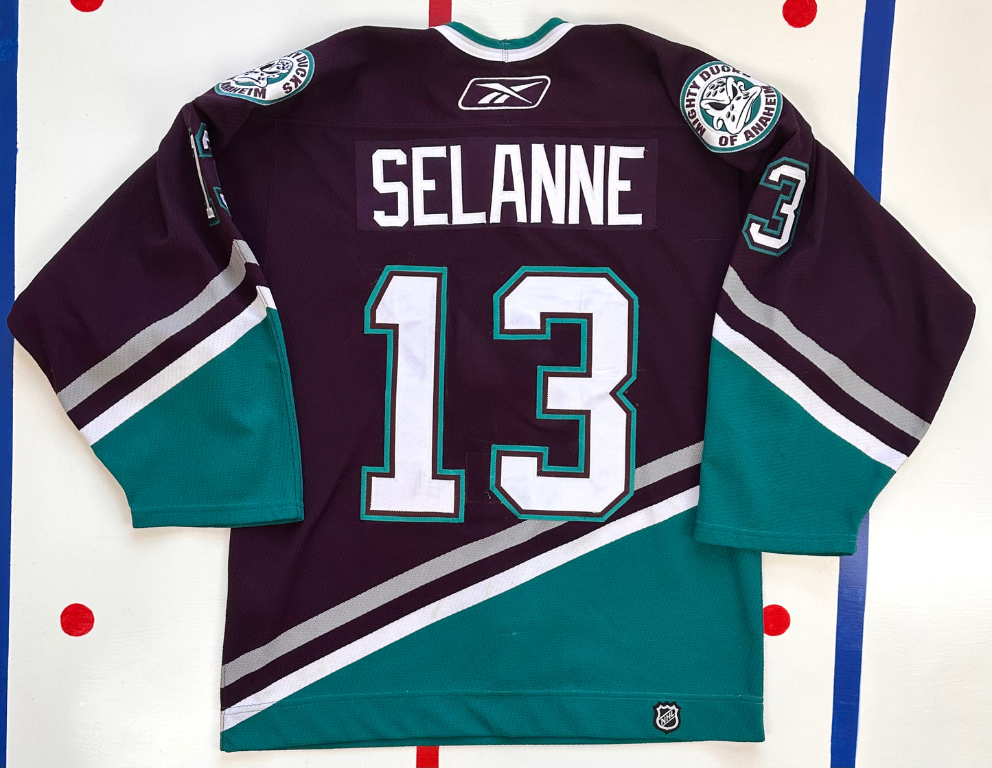Anaheim Mighty Ducks 2005-2006 Teemu Selanne NHL Hockey Jersey (46/Medium)