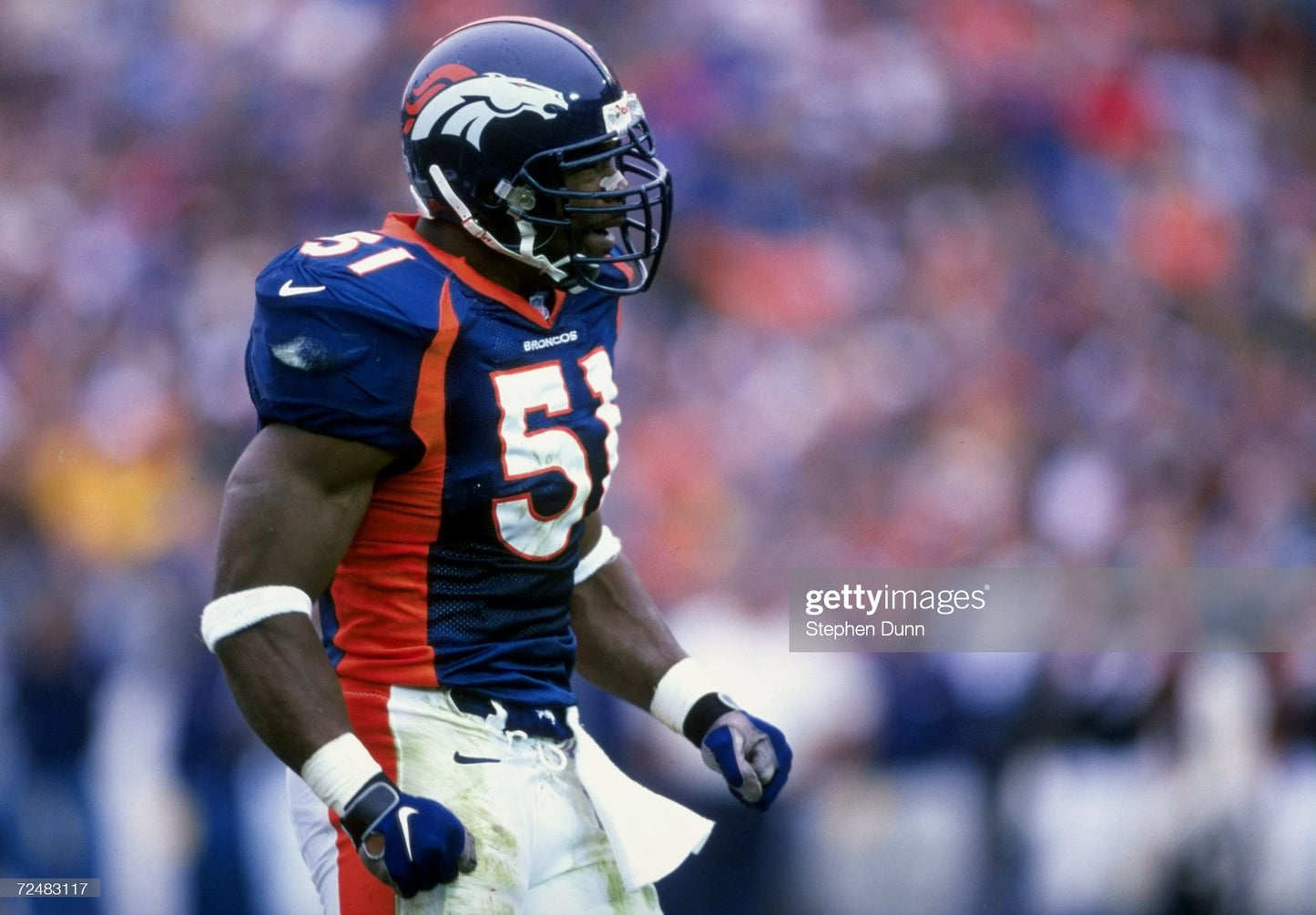 Denver Broncos John Mobley 1997-2000 NFL Football Jersey (52/XXL)