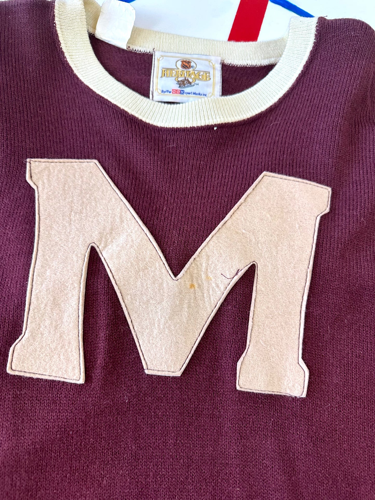 Montreal Maroons 1930 Wool Sweater NHL Hockey Jersey (XL)