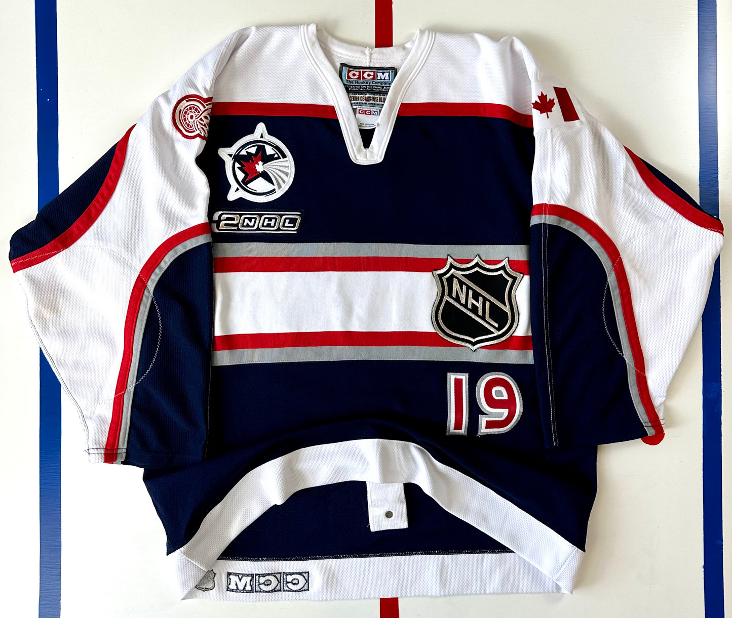 Steve Yzerman 2000 NHL All-Star Game Team North America Hockey Jersey (48/Large)