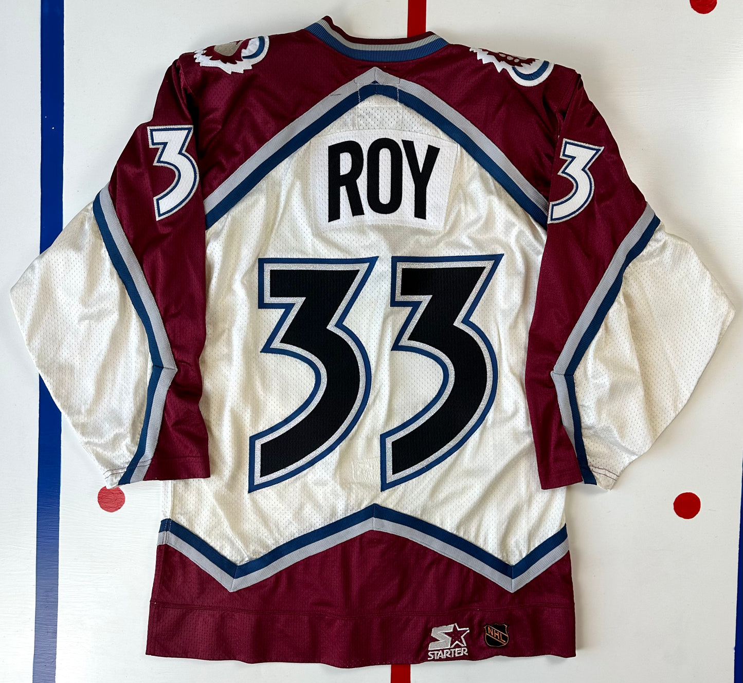 Colorado Avalanche 1996-1997 Patrick Roy NHL Hockey Jersey (46/Medium)