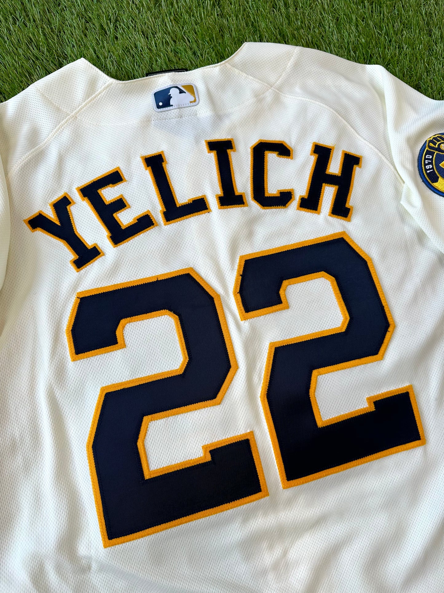 Milwaukee Brewers 2020 Christian Yelich MLB Baseball Jersey (44/Large)