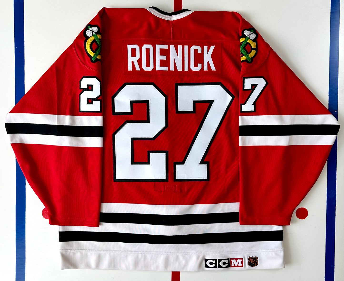 Chicago Blackhawks Jeremy Roenick 1992 Stanley Cup Finals NHL Hockey Jersey (52/XL)