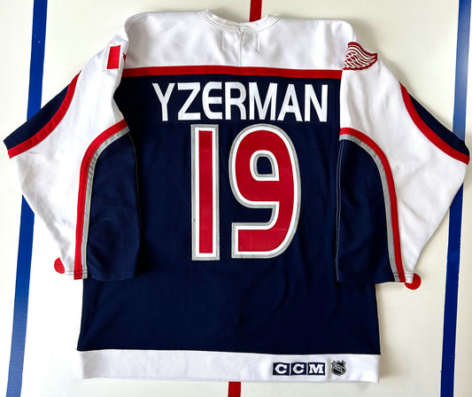 1990 Steve Yzerman NHL All-Star Game Worn Jersey. Earning a