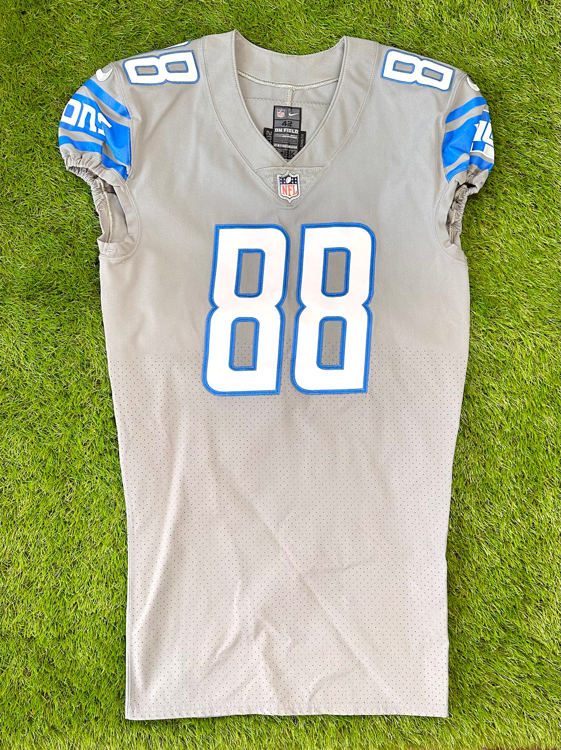 Detroit lions sale game worn jerseys