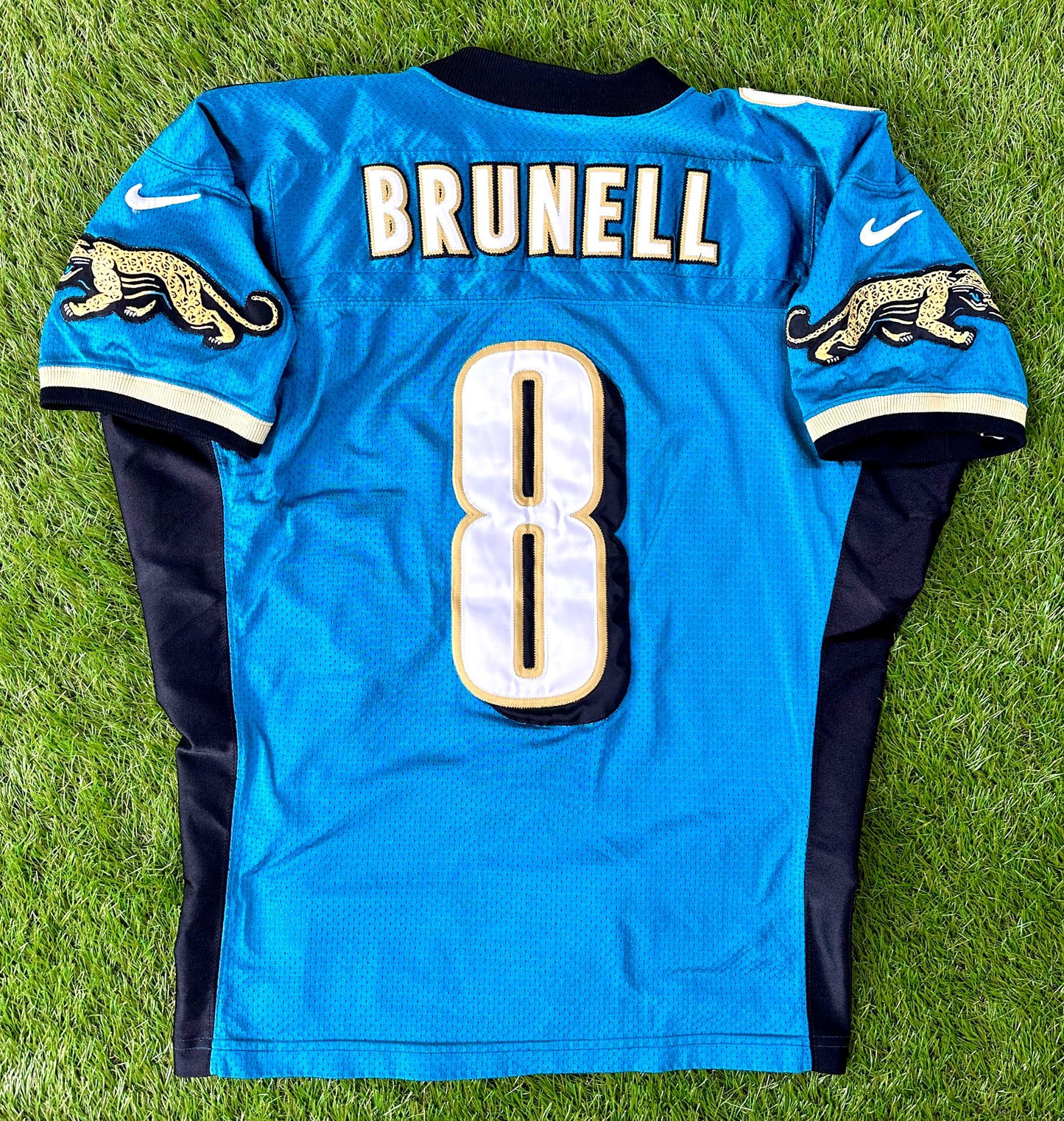 Jacksonville Jaguars Mark Brunell 1997 Pre-Season NFL Football Jersey (44/Large)