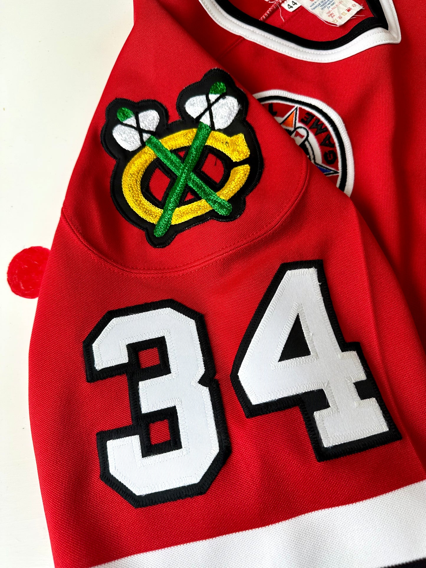 Chicago Blackhawks 1990-1991 Dominik Hasek NHL Hockey Jersey (44/Medium)