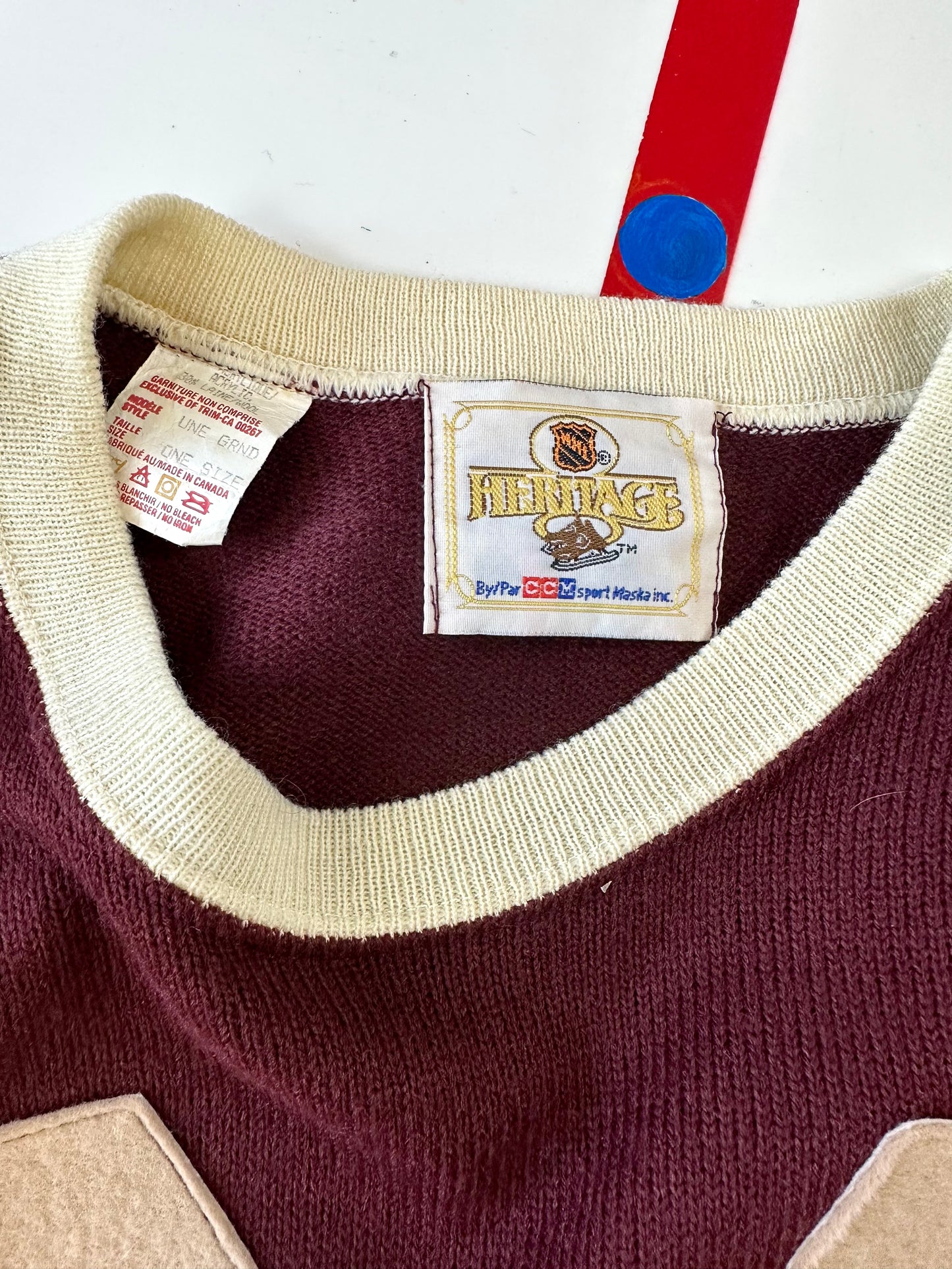 Montreal Maroons 1930 Wool Sweater NHL Hockey Jersey (XL)