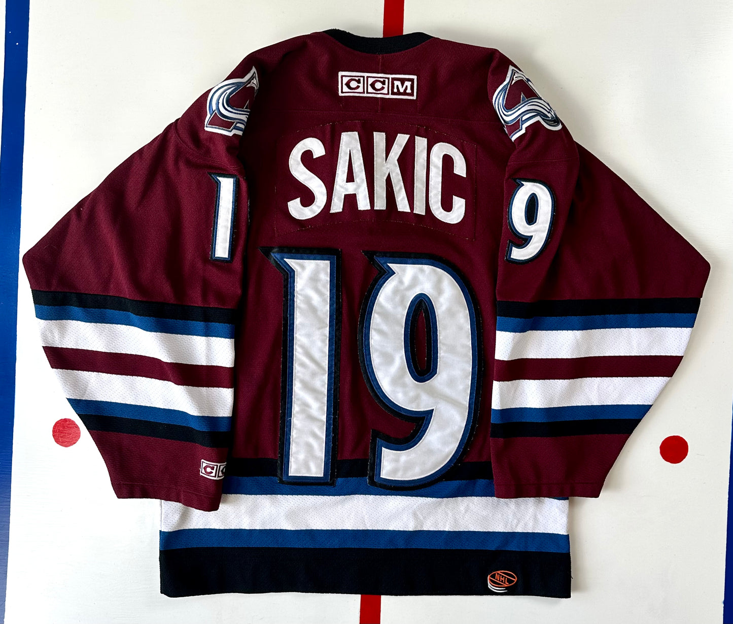 Colorado Avalanche 2001-2004 Joe Sakic Alternate NHL Hockey Jersey (Small)
