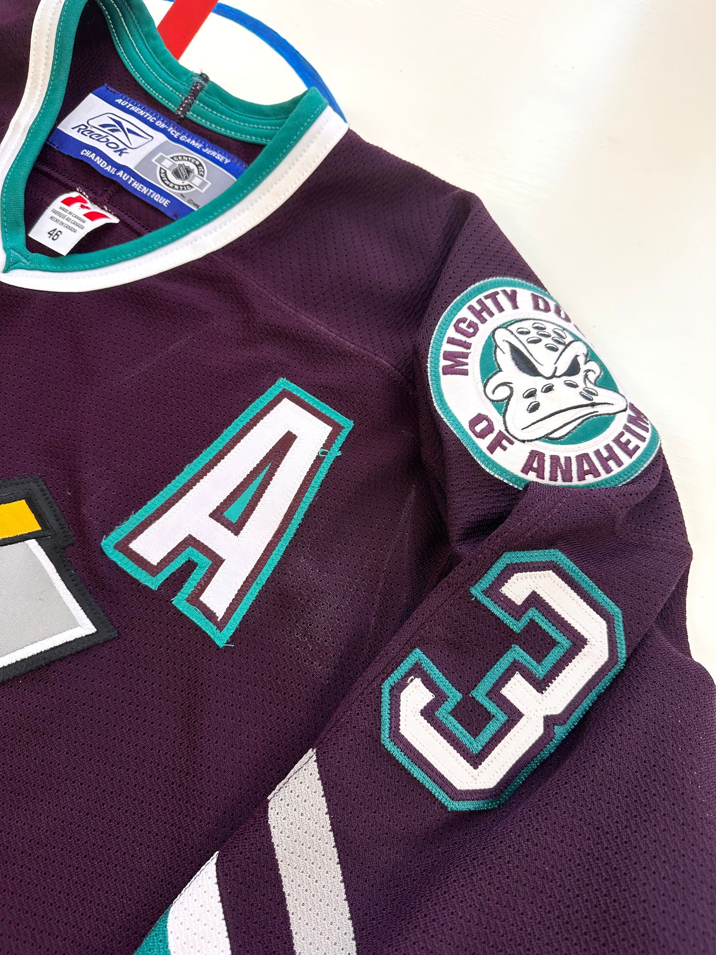 Anaheim Mighty Ducks 2005-2006 Teemu Selanne NHL Hockey Jersey (46/Medium)