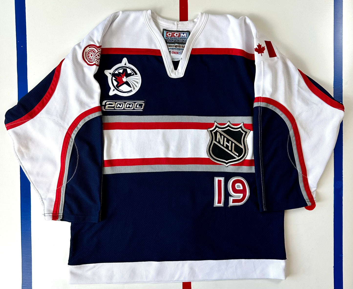 Steve Yzerman 2000 NHL All-Star Game Team North America Hockey Jersey (48/Large)