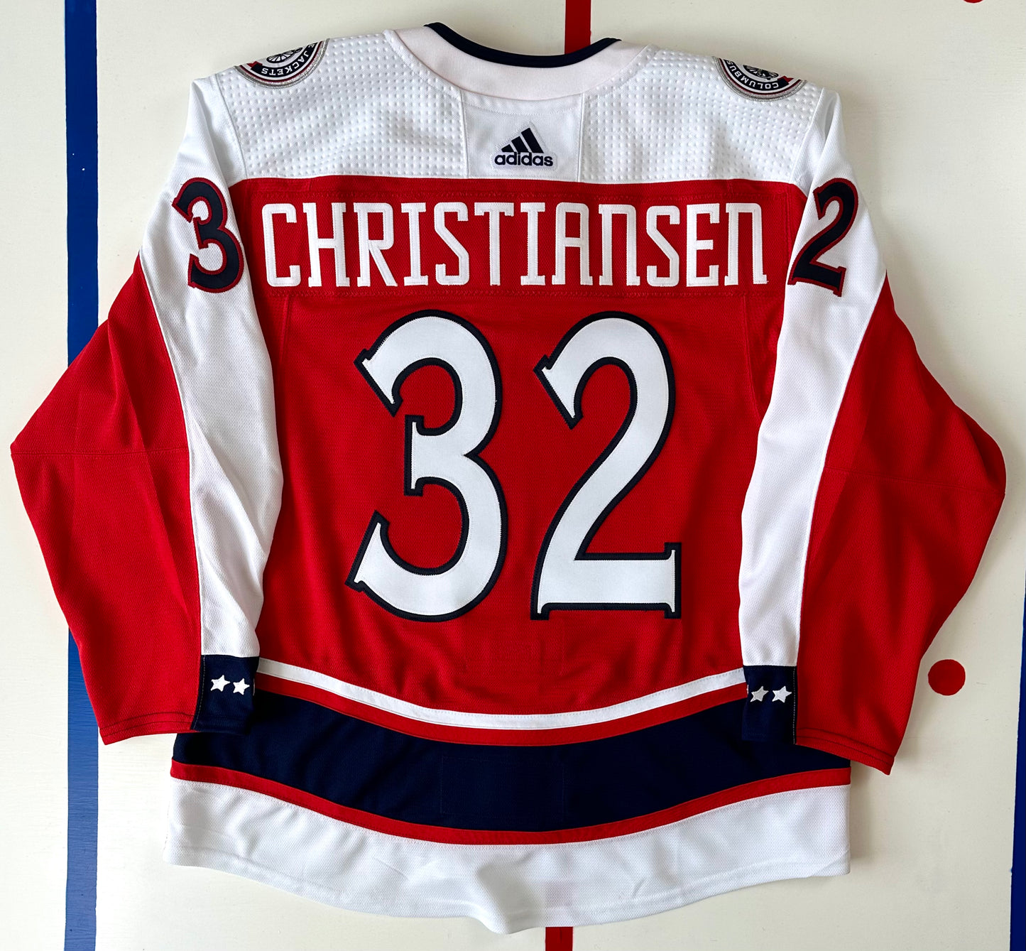 Columbus Blue Jackets Jake Christiansen 2021 Reverse Retro 1.0 NHL Hockey Jersey (56/XXL)