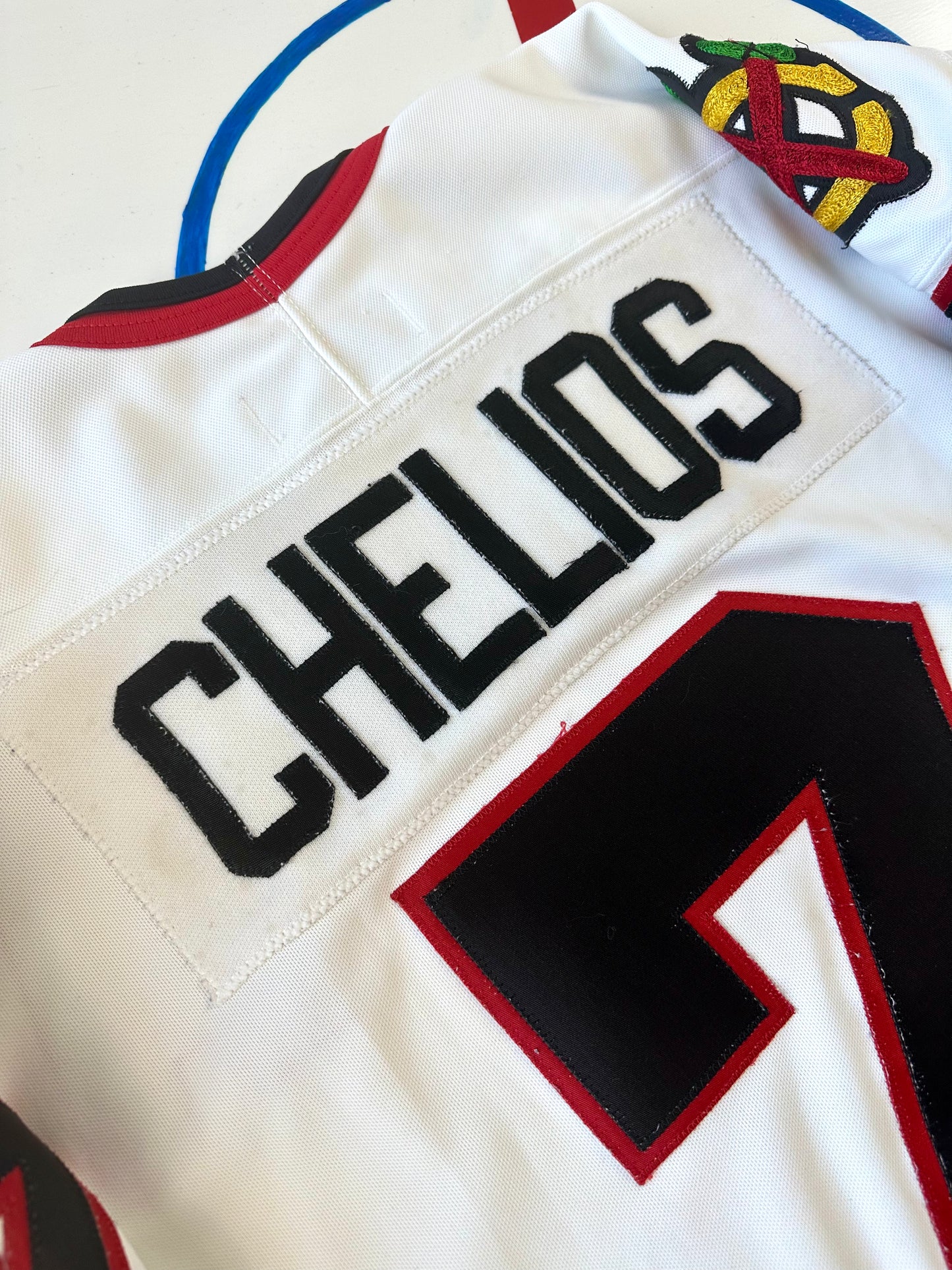 Chicago Blackhawks 1990-1993 Chris Chelios NHL Hockey Jersey (44/Medium)
