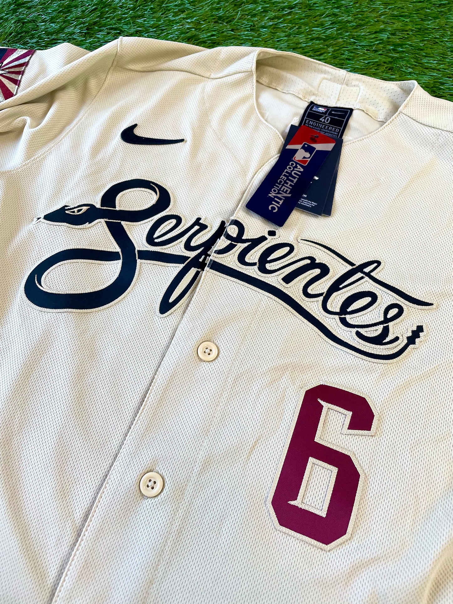 Arizona Diamondbacks David Peralta 2021-2022 City Connect “Serpientes” MLB Baseball Jersey (40/Medium)
