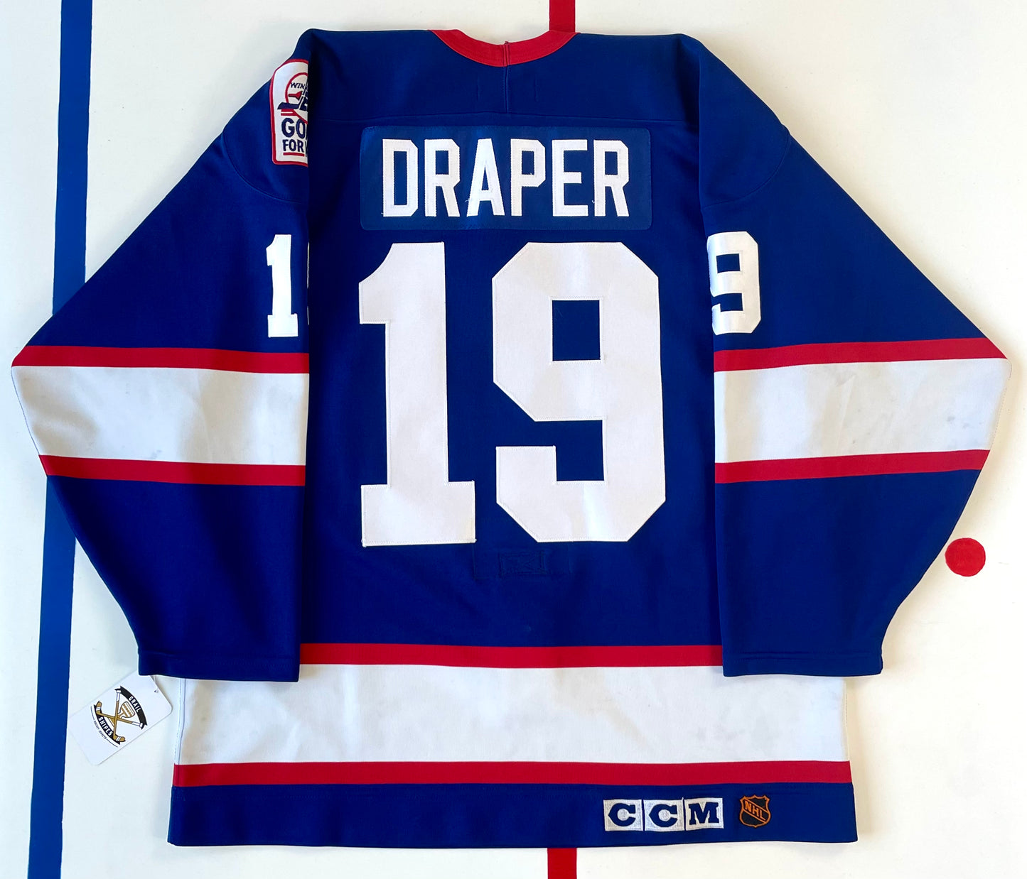 Winnipeg Jets 1990-91 Kris Draper Hockey Jersey (48/Large)