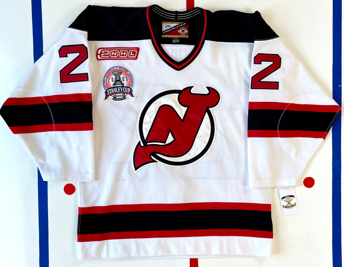 New Jersey Devils Claude Lemieux 2000 Stanley Cup Finals Hockey Jersey 48 (Large)